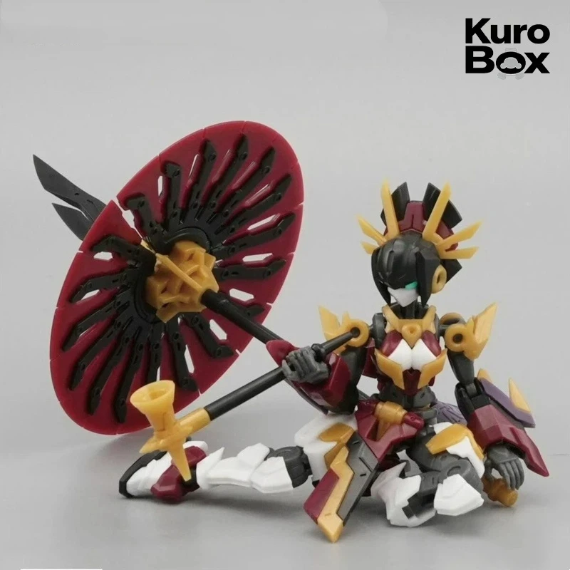 

Armored Puppet Kirigyo 1/24 Scale Mecha Musume Model Kit | Assembleable Action Figure with Umbrella Fan Naginata Accessories