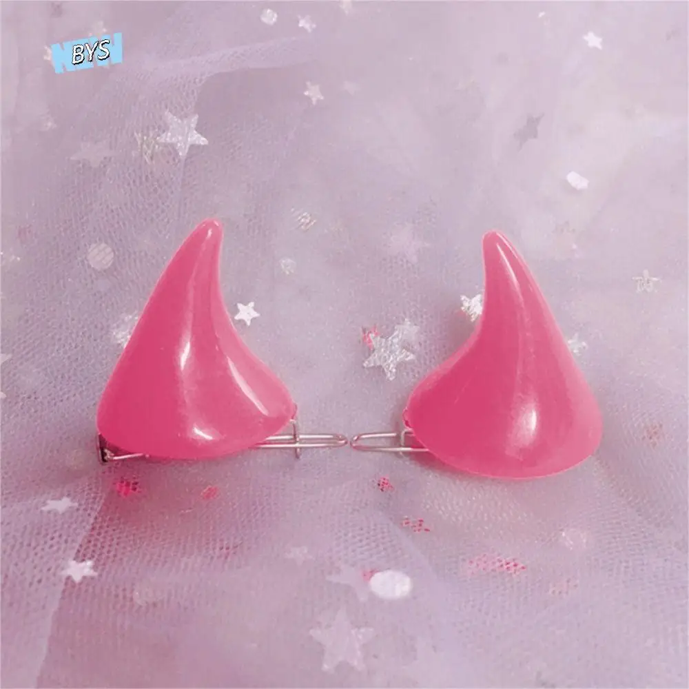 

Lady Costume Dress Barrette Double Hair Accessory Cute Stereo Devil Horn Ear Clip Hairpin Women Hair Clip Halloween Cosplay