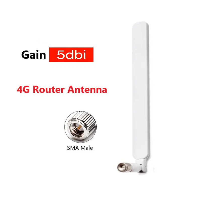5 Stück 3G 4G LTE Antenne 5dBi SMA Stecker weiß Antenne für 4G Router Externer Repeater Drahtloses Modem Hochleistungs-Alarm Lorawan – Detail 6