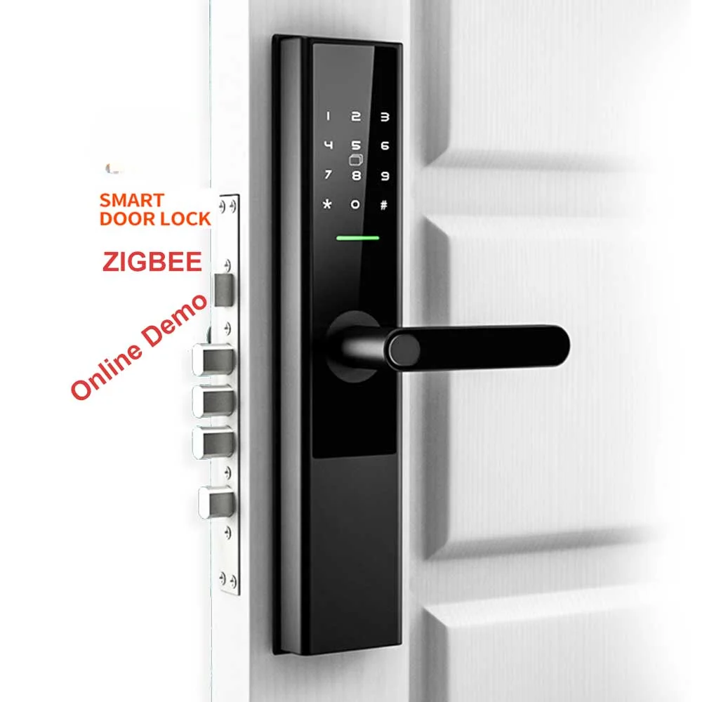 control electronic smart fingerprint door lock digital zigbee