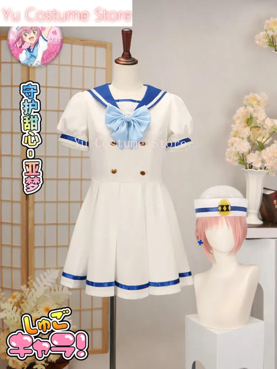 Shugo Chara Hinamori Amu Sailor Suits Dress Cosplay Costume Cos Game Anime Party Uniform Hallowen Play Role Clothes Clothing