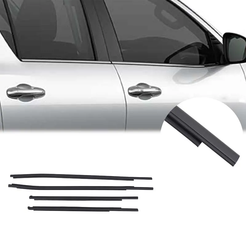 

For Toyota Hilux 2005-2020 Car Door Window Trim Seal Weatherstrip Belt Set Car Replacement Part 68161-0K010 68160-0K010