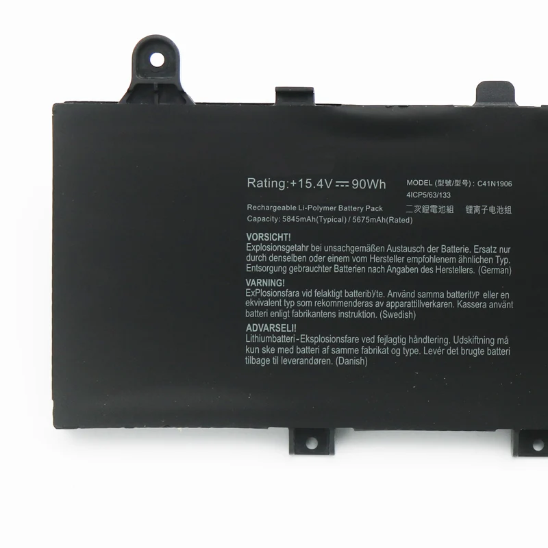 Imagem -05 - Bateria do Portátil de 15.4v 90wh C41n1906 para Asus Rog Zephyrus Duo 15 Gx550 Gx550lws Gx550lxs Gx551q Gx551qm Gx551qr Gx551qs