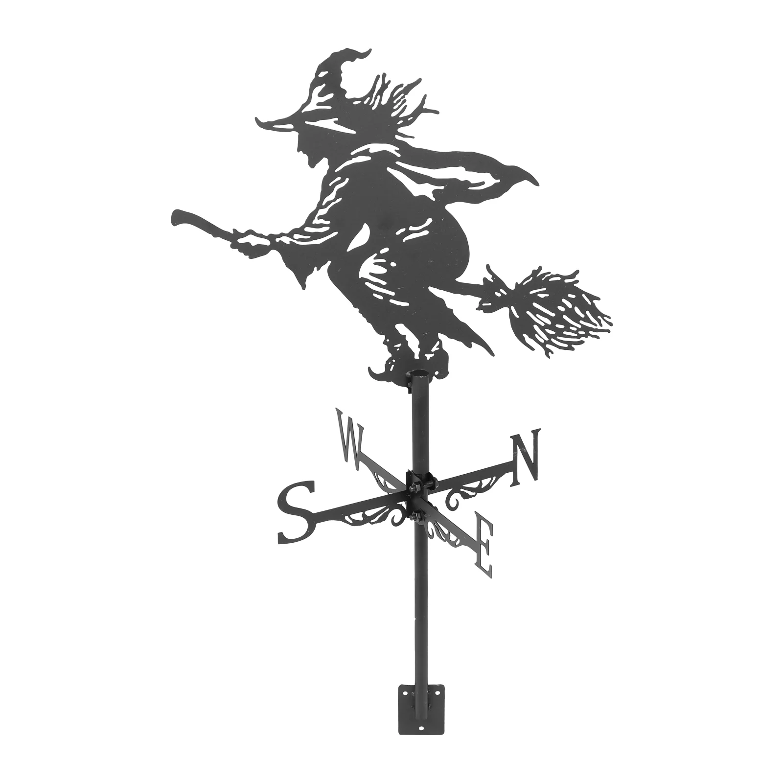 

Magic Broom Witch Weather Vane Farmhouse iron Weather Vane durable Roof Wind Direction Indicator Halloween garden Yard decorate