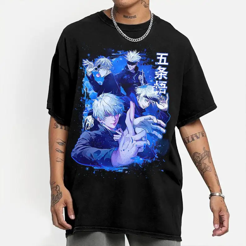 

Anime Gojo Satoru Shirt, Anime Lover Shirt