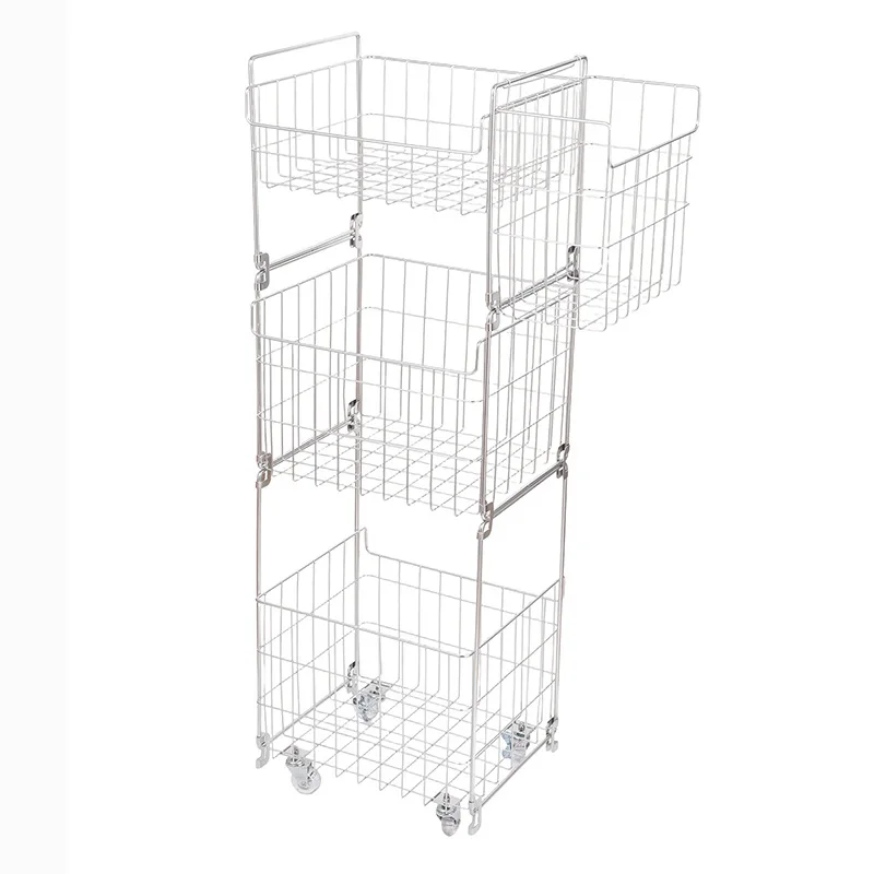 Cross-border supply of dirty laundry baskets, household dividers, laundry baskets, multi-layer storage baskets, universal wheels