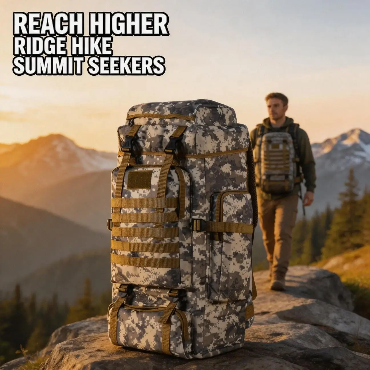 Hot Sale Hiking Backpack Outdoor Mountaineering Camping for Gym and Sport