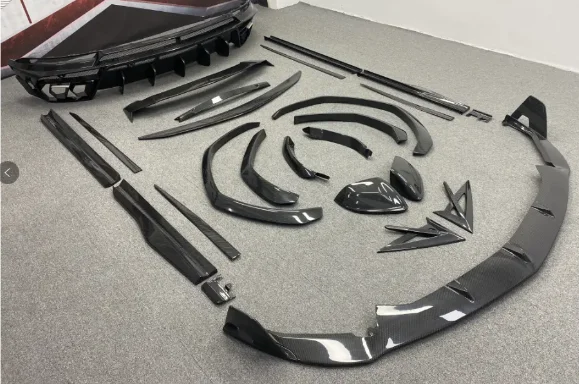 URUS Soft M Style Carbon Fiber Body Kits for URUS to M Style Carbon Front Lip Over Fenders Side Skirt Diffuser Exhaust Spoiler