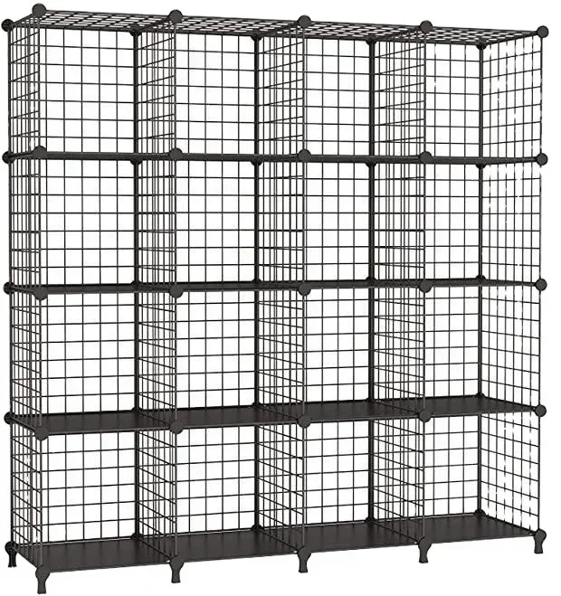 

# Hot Office Home Free Combination Iron Toy 4-layer Storage Metal Closet Shelving Metallic Wire Storage