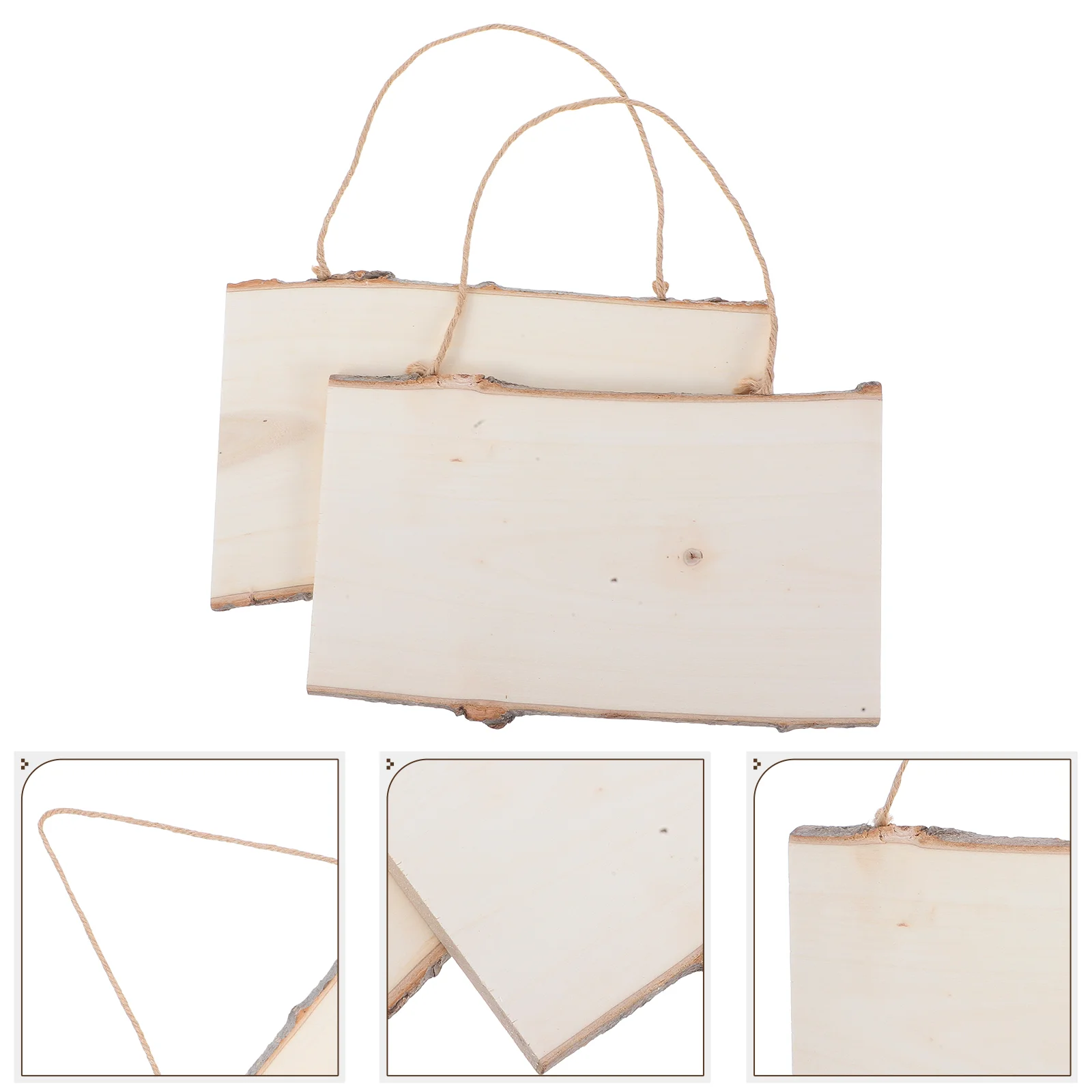 2 pezzi tavola da appendere in legno vuota 10x25 cm decorazione da parete display liscio per bambini pittura casa bar caffetteria bacheca