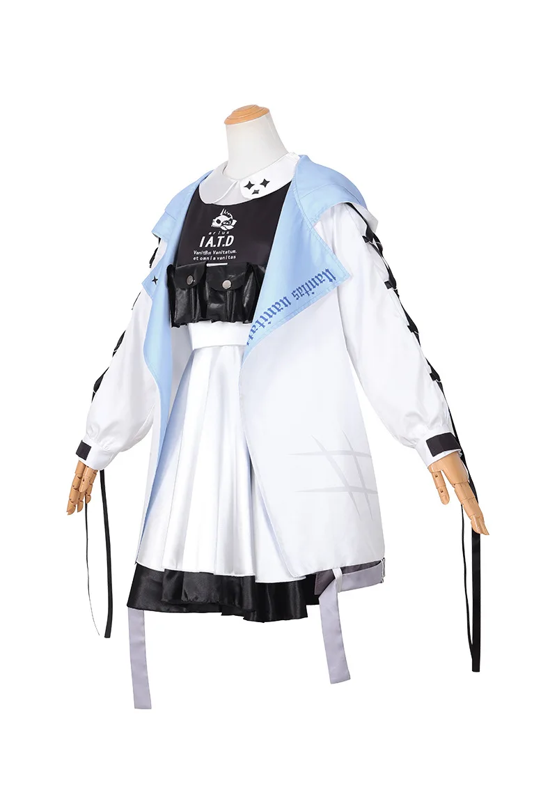 Disfraz de Anime Hakari Atsuko, capa con capucha de archivo azul, conjunto completo de disfraz, ropa para el escenario, Halloween y Navidad