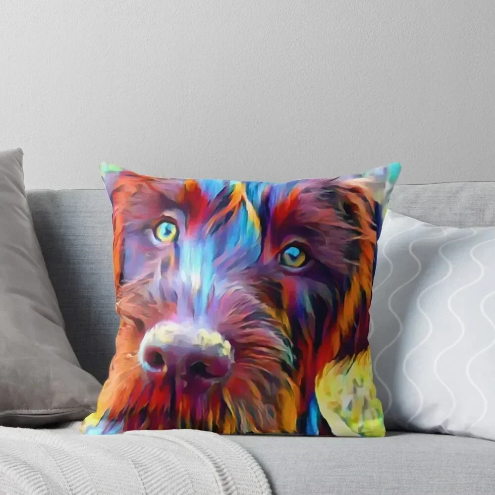 

German Wirehaired Pointer Throw Pillow autumn pillowcase autumn decoration Pillow Cases pillow