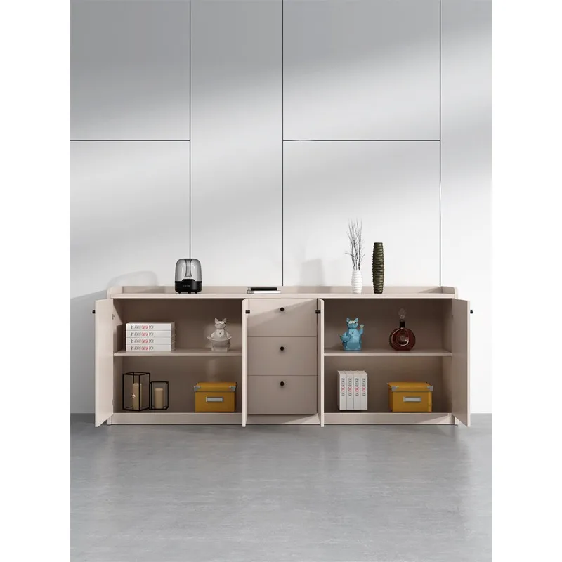 Office tea cabinet, low cabinet, wooden side cabinet, filedocument storage, printerworkbench, office