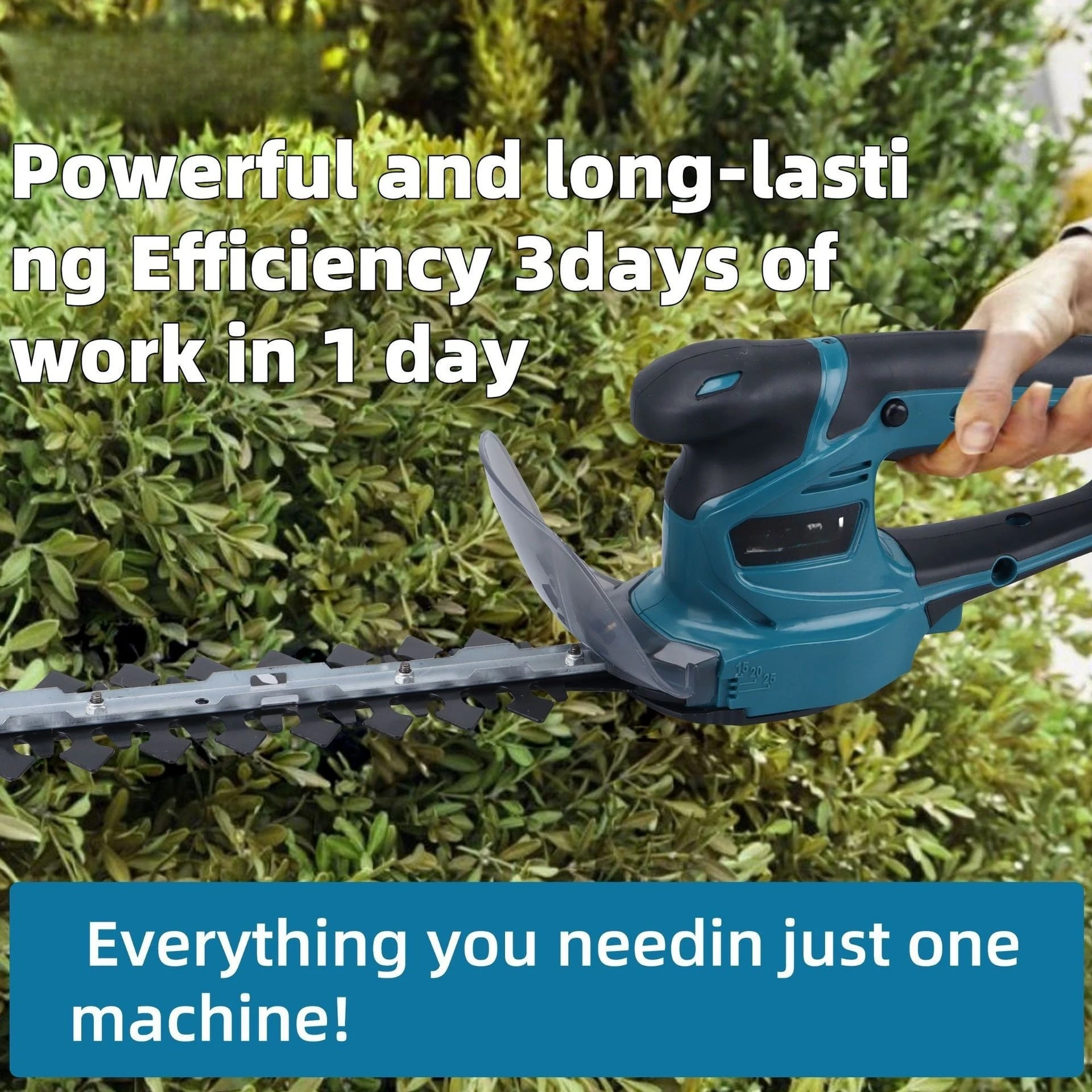 Cordless Lithium‑ion Hedge Trimmer, Household Mini Handheld Electric Shear for Lawn Fence Shrub Branch Trimming Maintenance Work