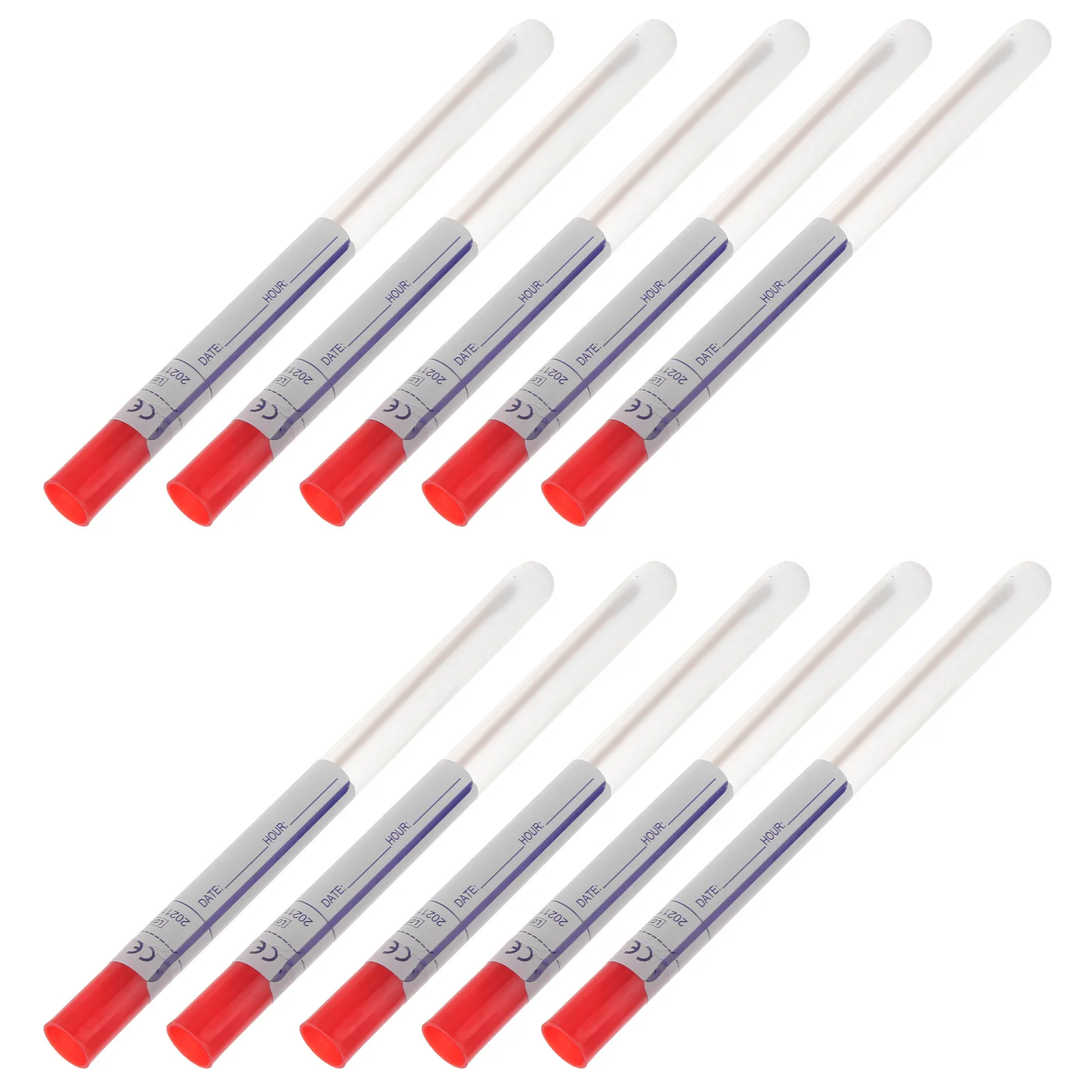 100Pcs Female Swabs Specimen Collection Disposable Throat Swabs for Pharyngeal Secretion Sampling Clinic Hospital Laboratory