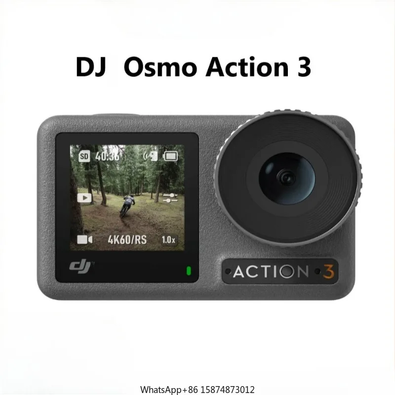 

FOR DJ1 Osmo Action 3 4K Action Cam era 4K/120fps HD Anti Shake Vlog Horizon Steady Waterproof Cold Resistant Long-Lasting