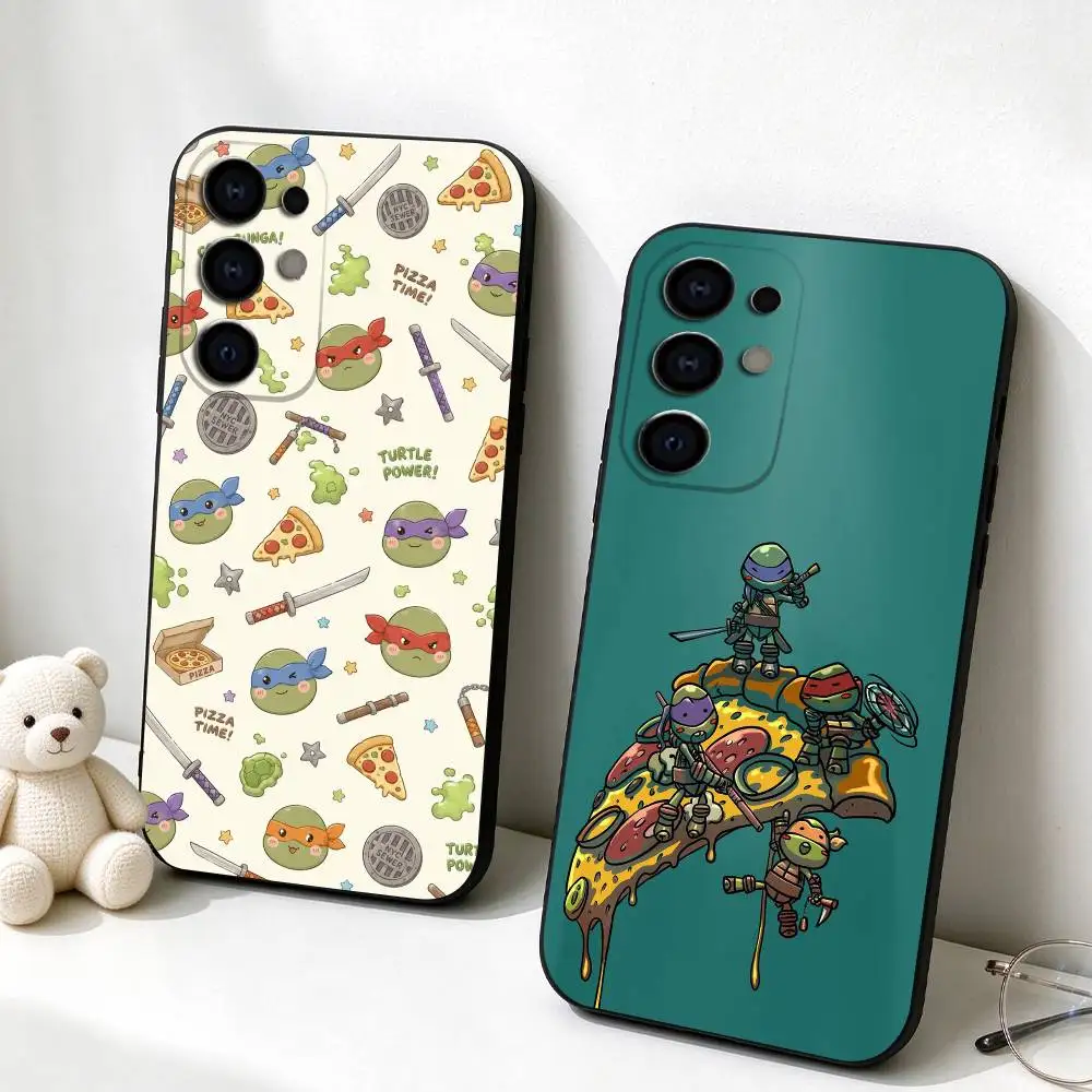 Action Cartoon TMNT Mutant Turtles  Phone Case Black Silicone Soft For Samsung S26,S25,S24,S23,S22,S21,S30,Ultra,Plus,Fe,Lite