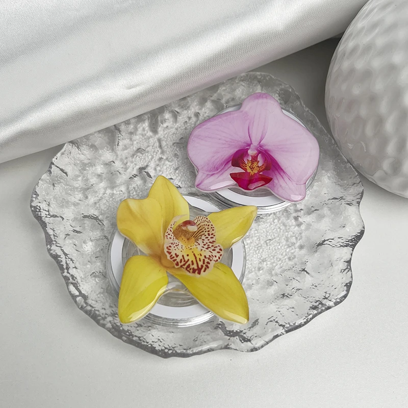 

Держатель для телефона Cymbidium, магнитное притяжение, гнездо орхидеи, подходит для iPhone, Mac, Samsung, удлинение безымянного пальца