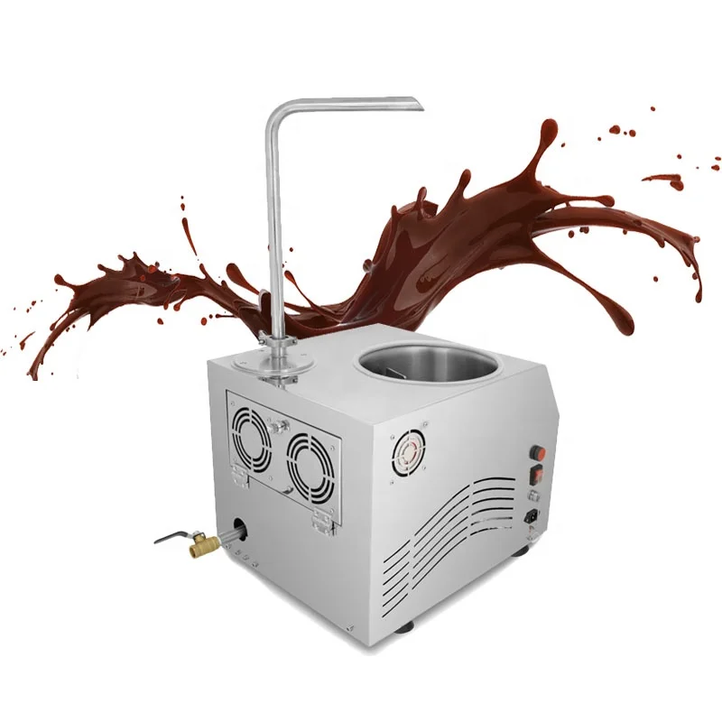 Commercial waterfall chocolate welding machine liquid chocolate tempering drizzle machine