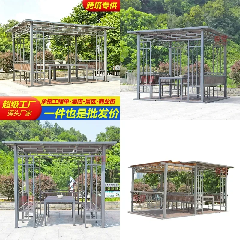 For Outdoor Gazebo Pavilion Waterproof Awning Roof for Courtyard Villa Garden Balcony Leisure New Chinese Style Grape Trellis