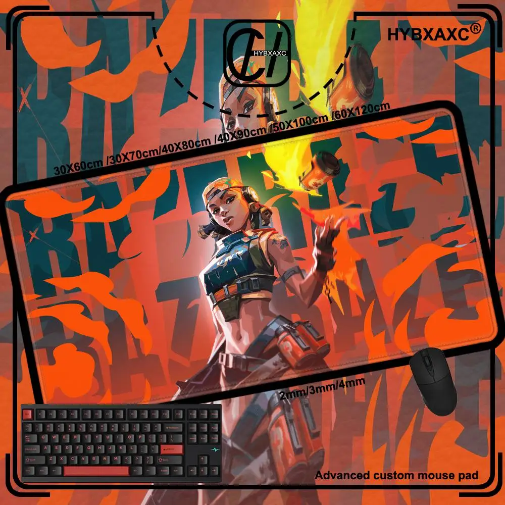 

VALORANT Raze Large Gaming Mouse Pad Computer Mousepad PC Gamer Mouse Mat Laptop Mausepad XXL Mouse Carpet Keyboard Mat Desk Pad