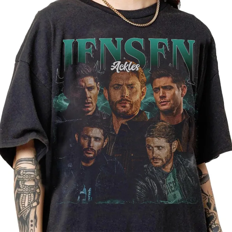 Limited Jensen Ackles 90s Bootleg Vintage T-Shirt, Jensen Ackles Streetwear Classic Tee Jensen Ackles Movie T-Shirt Gifts unisex