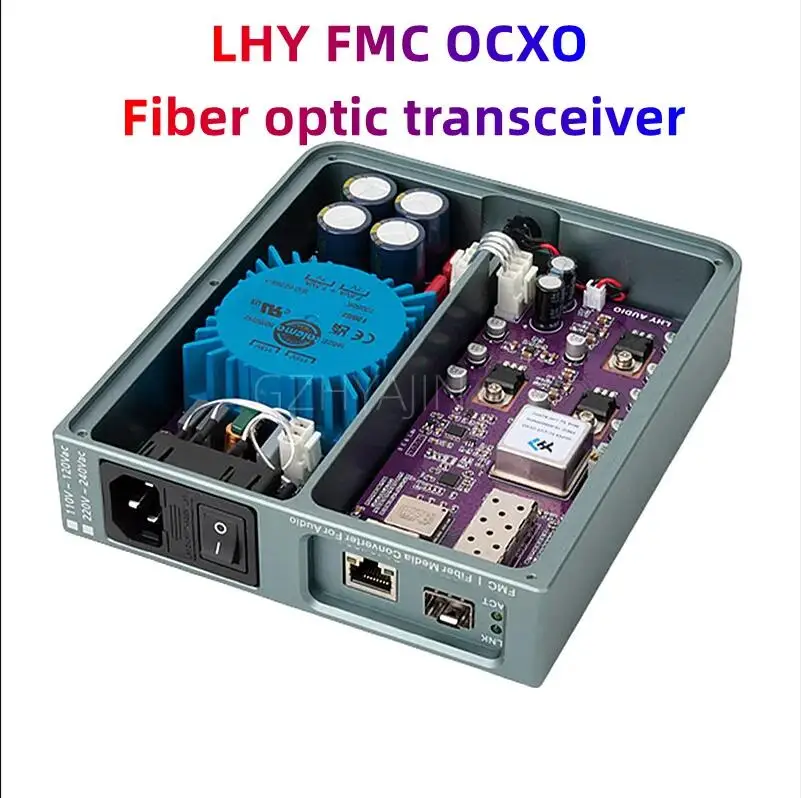 Imagem -02 - Lhy-transceptor de Fibra Óptica Fmc Áudio Hifi Fever Purificador de Rede Ethernet Cristal de Temperatura Constante Ocxo Brand New