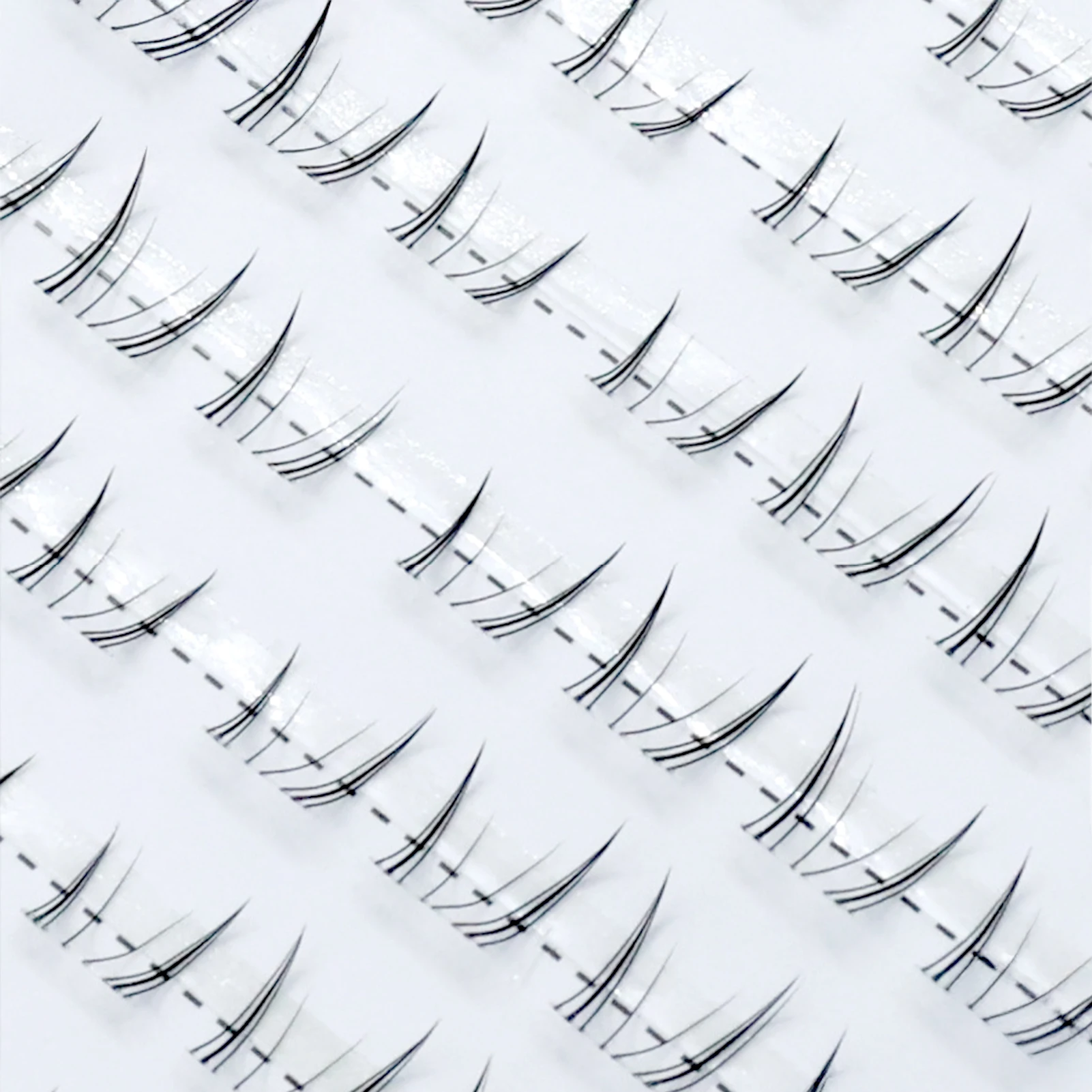 Clear Band Bottom Lash Extension 5-7mm DIY Individual under False Lashes For Acation Salons Photo Shoot