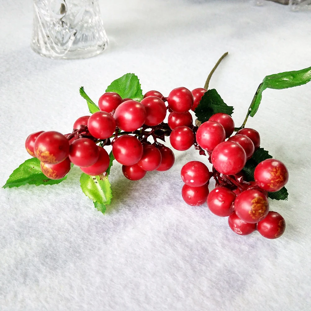 

Simulated Christmas Fruit Artificial Lifelike Fake Decorative Plants Simulation Berries