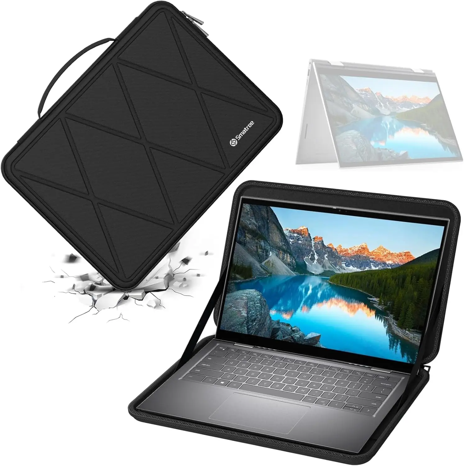 

14-inch Laptop Sleeve for DELL Latitude 5430 Chromebook or 2-in-1, Protective Case with YKK Zipper, Patented Shockproof Design
