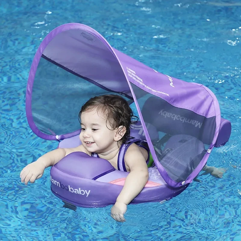 NEW Non Inflável Baby Swim anel Float Peito Natação Anel Anel de natação das crianças com guarda-sol e sem guarda-sol Brinquedos de água