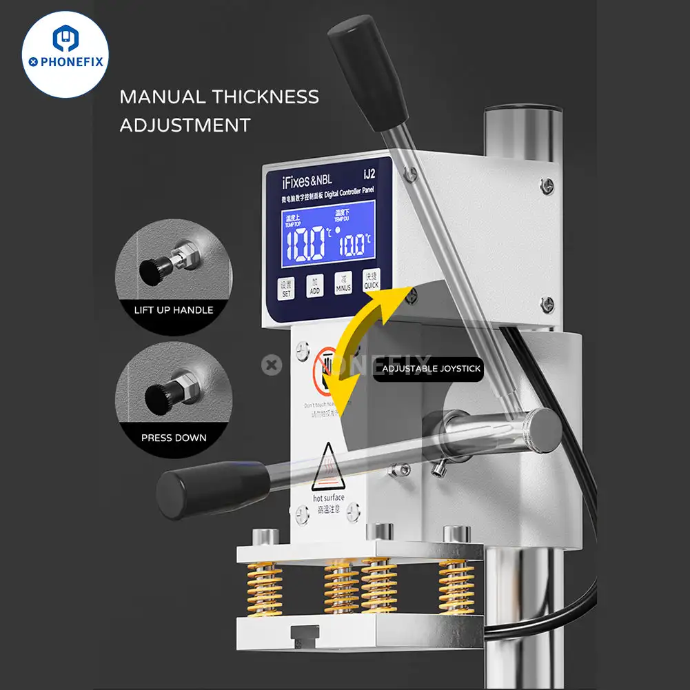 iFixes iJ2 Multi-purpose Dual Preheating Holding Pressure Machine for Phone Screen Back Cover Bracket Frame Hot Pressing Repair