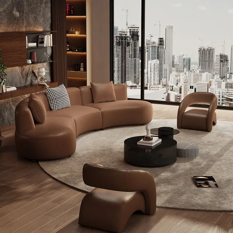 منطقة الراحة أريكة منحنية، مجموعة طاولة القهوة، ردهة الفندق، التفاوض على مكتب المبيعات، الاستقبال الزاوية #5