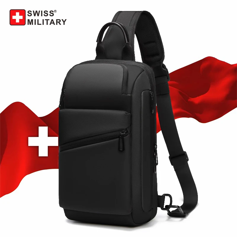 Waterproof Casual Chest Bag Men Multifunction Anti-theft USB Charging Men Crossbody Bag Travel High-Capacity Chest Bag Pack