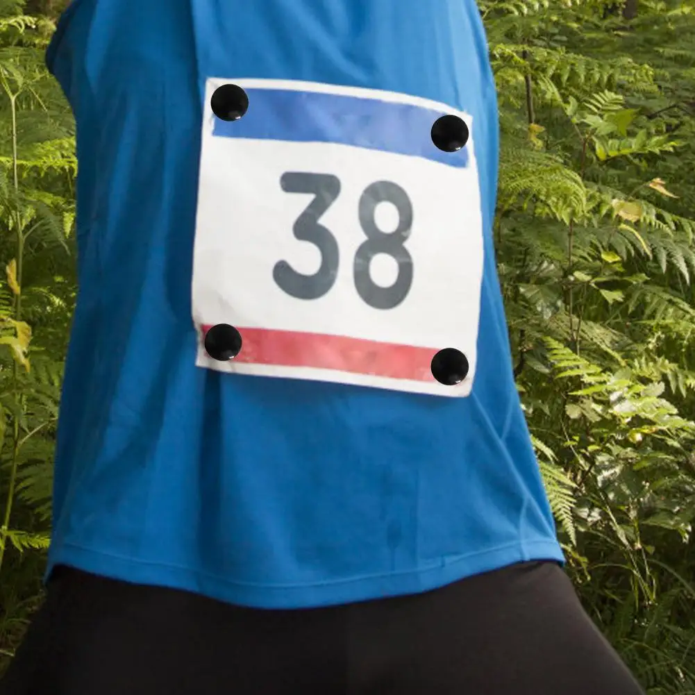 4 Pair Magnetic Buckle Without Safety Pin Fix Clip Running Number Race Bib Magnetic Holder Field Events Accessories 고정 클립 실행