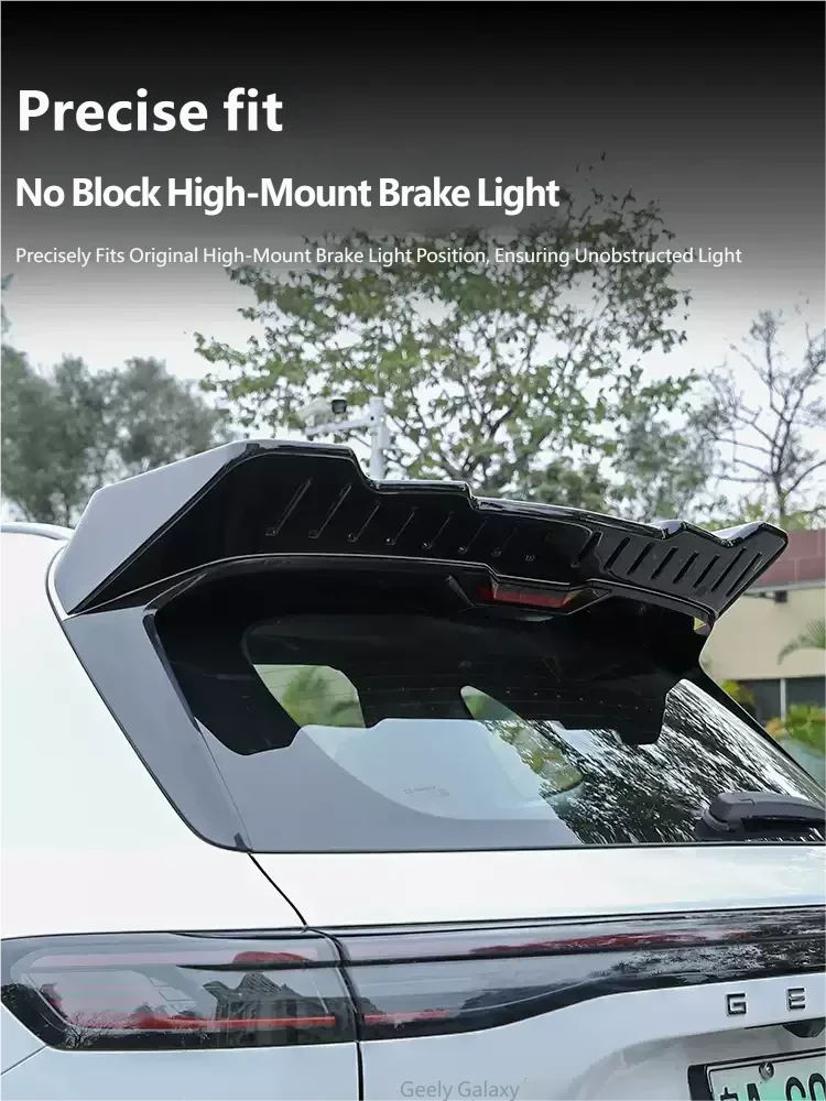 For Geely Galaxy Starship 7 EM-i Geely EX5 EM-i 2026 Accessories Car Style Rear Trunk Roof Spoiler Fixed Wind Tail Wing Cover