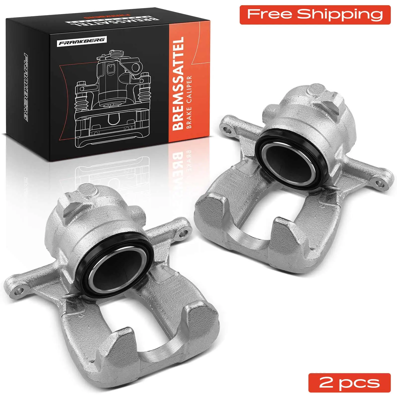 Frankberg 2x Bremssattel Vorderachse für Peugeot 407 6D 407 SW 6D 6E 1.6L 1.8L 2.0L 2004-2011 BHX436E BHX437E BHX437 343651