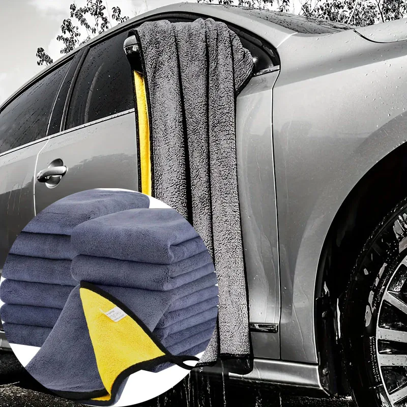 1Pcs Microfiber Cleaning Towel Car Cleaning Cloths Professional Detailing Car Drying Microfiber Towel Car Wash Maintenance Tool