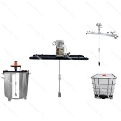 IBC Electric Mixer Barrels Mixer Bracket Pneumatic Electric Mixer Paint 1000 Liters Ink Mixing