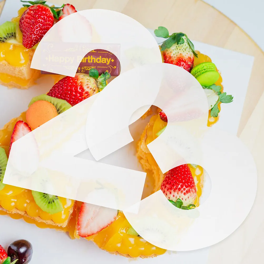 Number Cake Molds Set for Baking – 2-Piece PP Plastic Fondant Decorating Templates, Easy Release & Precision Stencils 3