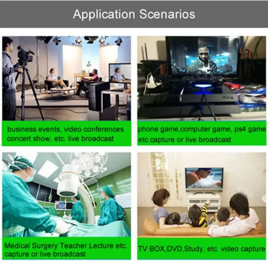 USB 2.0 بطاقة التقاط الفيديو 1080P USB 2.0 HDMI لعبة المنتزع صندوق لكاميرا DVD الكمبيوتر تسجيل Placa دي فيديو البث المباشر PS4