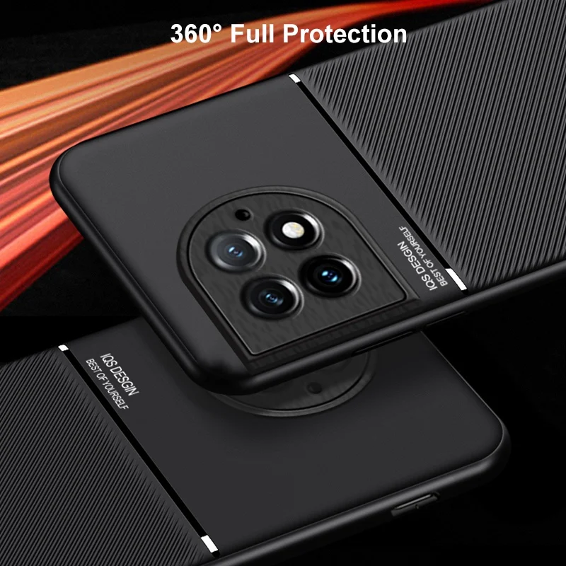 Skórzane etui magnetyczne dla OnePlus Ace 2 Pro Ace2 matowe etui uchwyt samochodowy luksusowy silikonowy futerał na telefon dla OnePlus 11 11R 10T 5G