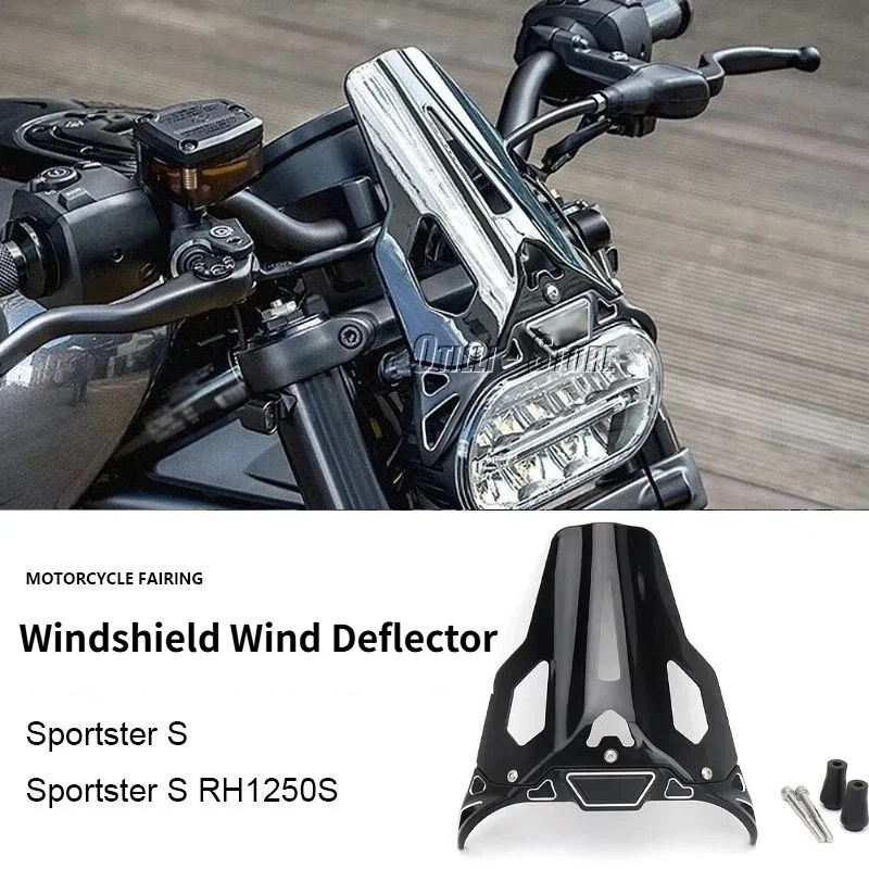 

For Sportster S SPORTSTER S RH1250S 2021 2022 2023 2024 Motorcycle PC Windscreen Screen Windshield Fairing Accessories