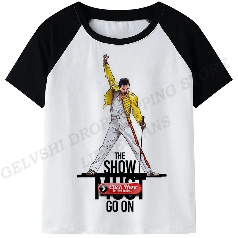 Queen Men Women Fashion Queen Men Women FashioT-shirt Kids Hip Hop Top Freddie Mercury 3d Printed T-shirt Rock Camisetas T-shirt