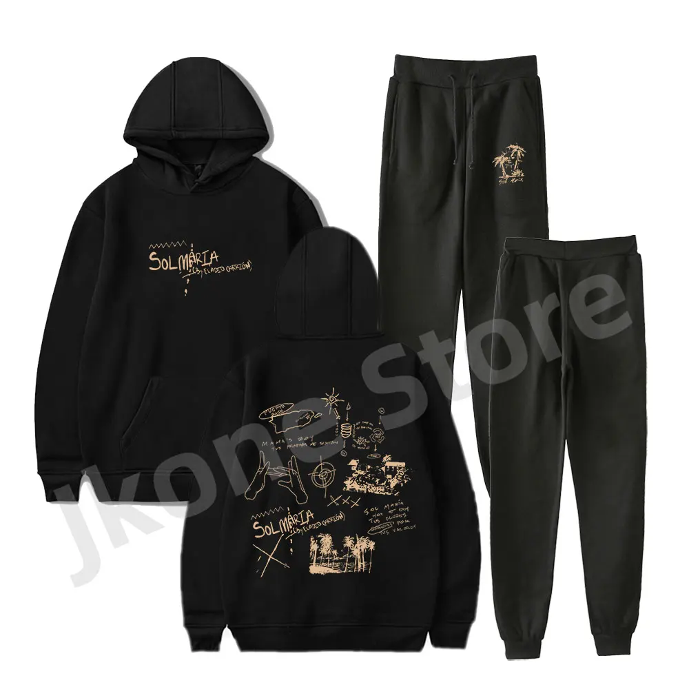 

Eladio Carrion Sol Maria Hoodies Set Rapper Tour Merch Sweatshirts Women Men Fashion Casual Streetwear