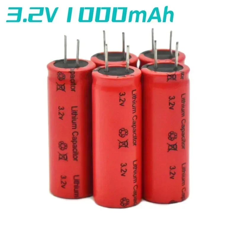 2022 New Small Cylindrical Capacitor Lithium Battery 18500 1000mAh 3.2V Power Tool Battery High Rate Fast Charging Battery