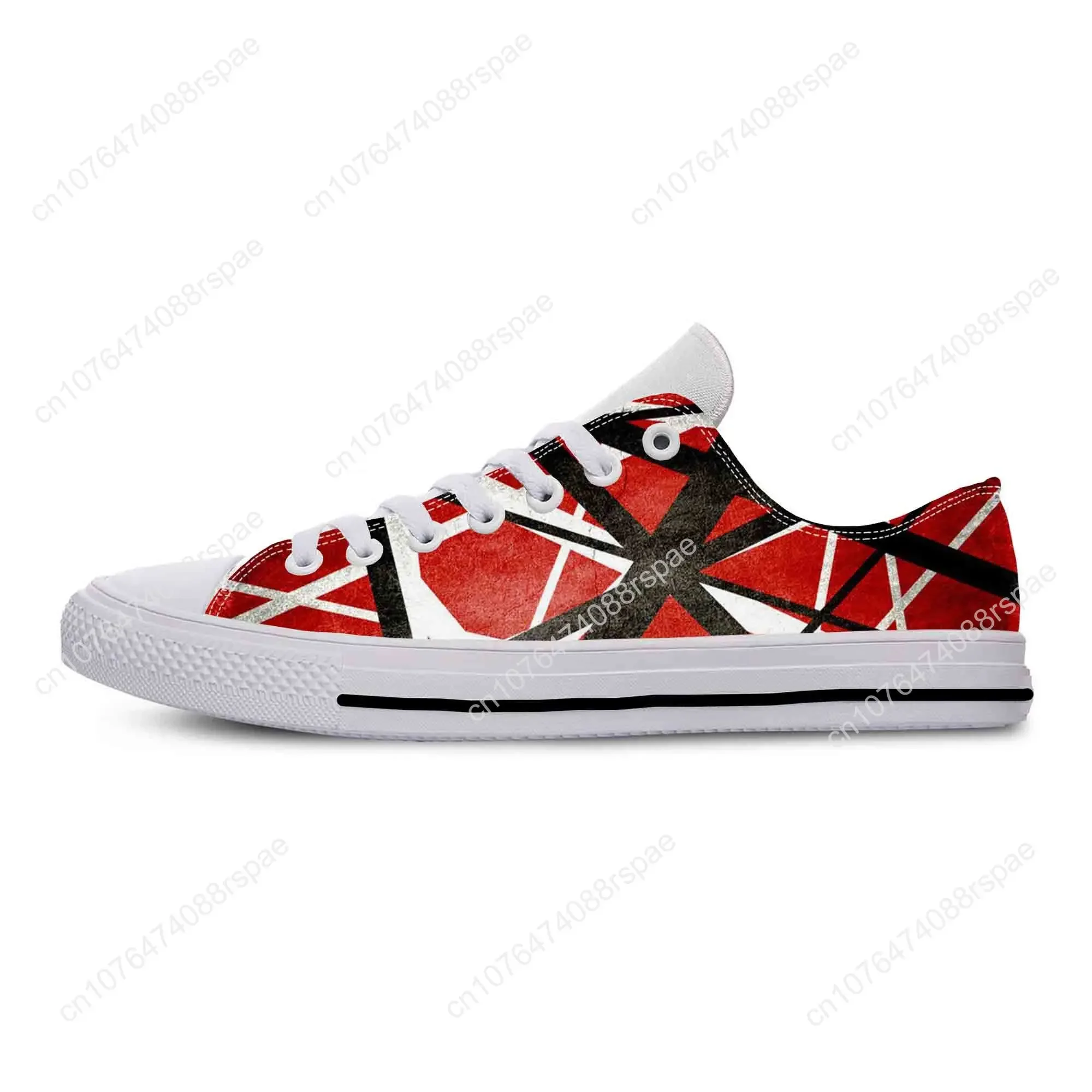 Hot EVH 5150 paski gitarowe metalowe zespół rockowy odzież na co dzień buty Low Top wygodne oddychające buty sportowe męskie/damskie z nadrukiem 3D