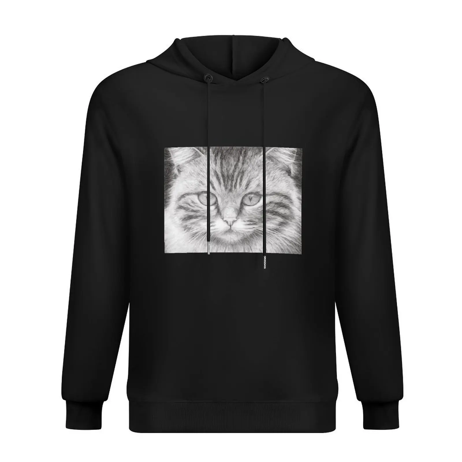 Cat Sketch Hoodie men clothes fashion men aesthetic clothing men's sweat-shirt set hoodie man