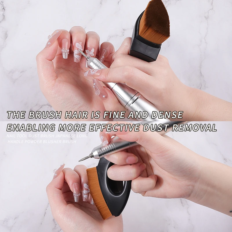 Escova de pó para unhas, ferramentas de manicure, acessórios, produtos, coisas, estilista técnico, arte de unha, pó espanador