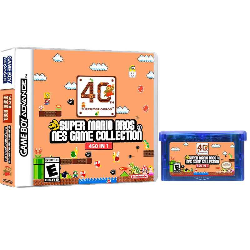 NDS Game cartridges Mario 40th anniversary 400+game collection Plug and play new nostalgic levels